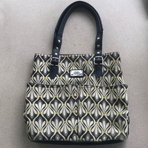 Relic Black and Yellow Shoulder Bag